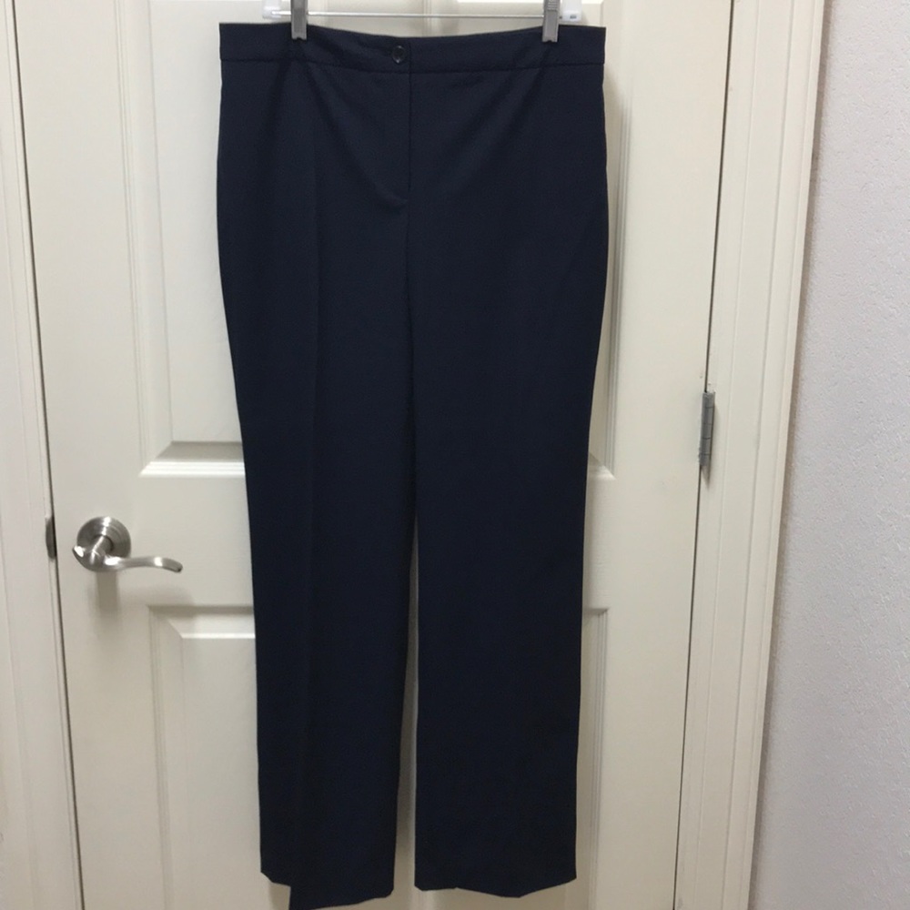 Jones New York Navy Slacks Suit Unlined Pants Trousers EUC